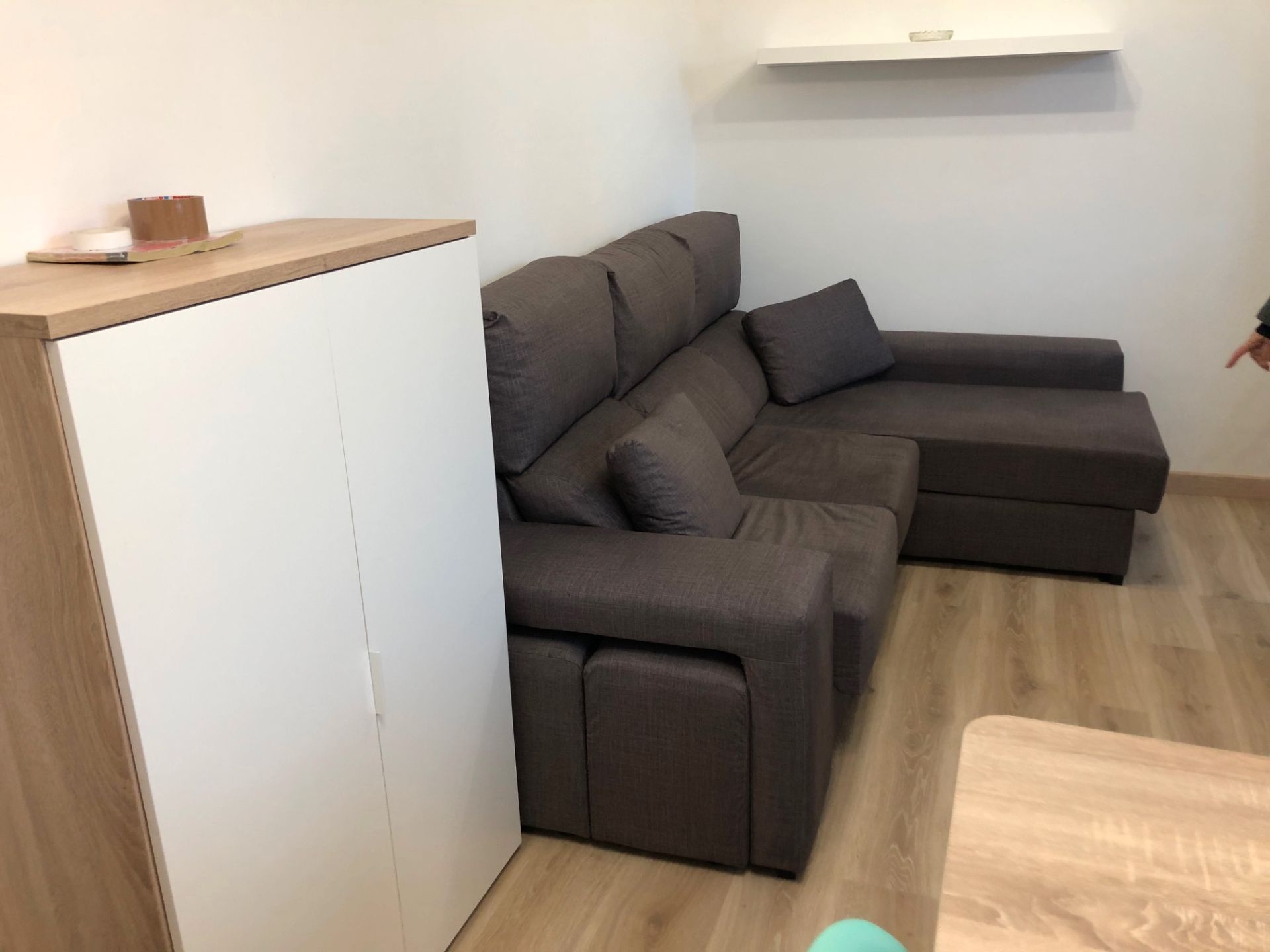 Sala d'estar de Pis de lloguer en Santiago de Compostela  amb Moblat