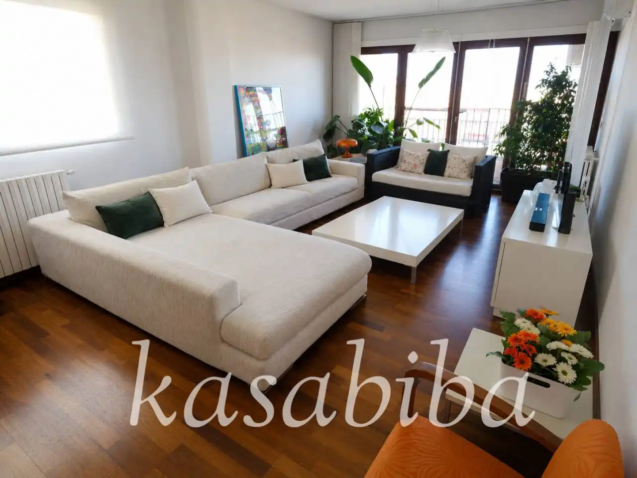 Wohnzimmer von Dachboden zum Verkauf in Valencia mit Klimaanlage, Heizung und Parkett