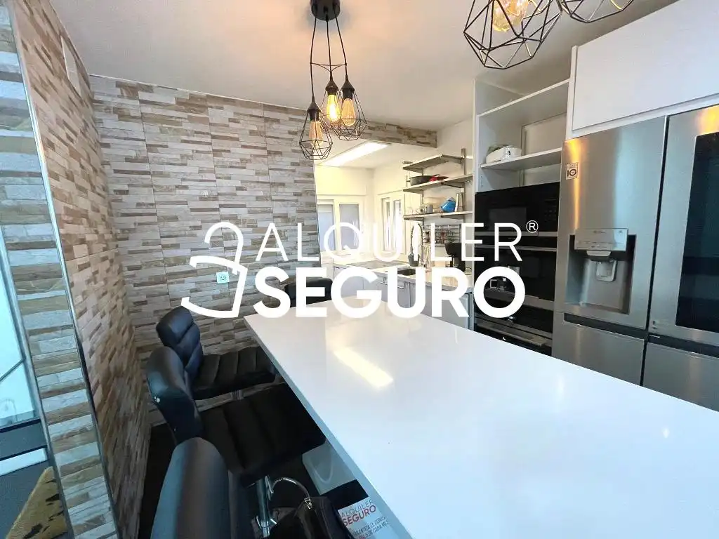 Kitchen of Flat for rent in Madrid  with Air Conditioner, Heating and Furnished