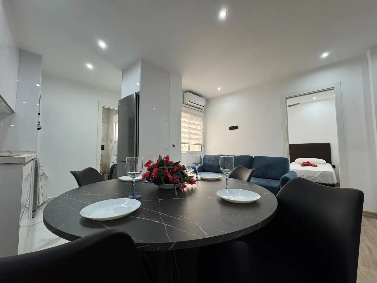Dining room of Flat for sale in Málaga  with Air Conditioner, Heating and Furnished
