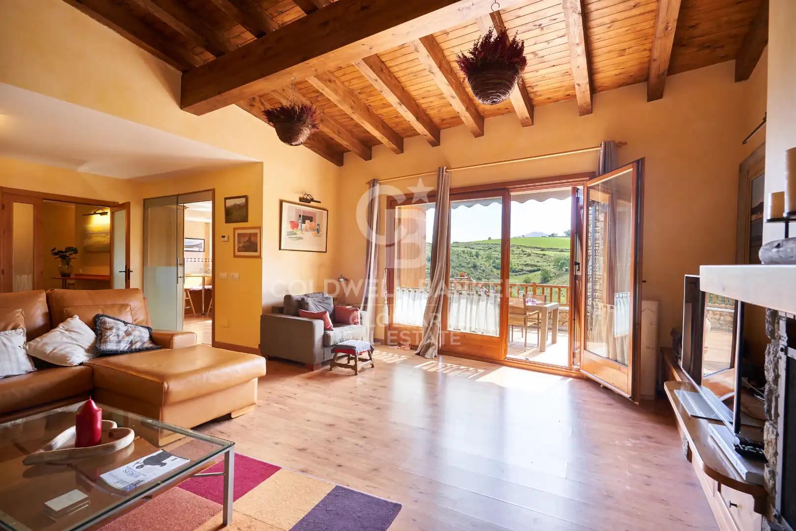 Sala d'estar de Casa adosada en venda en Montellà i Martinet amb Calefacció, Parquet i Terrassa