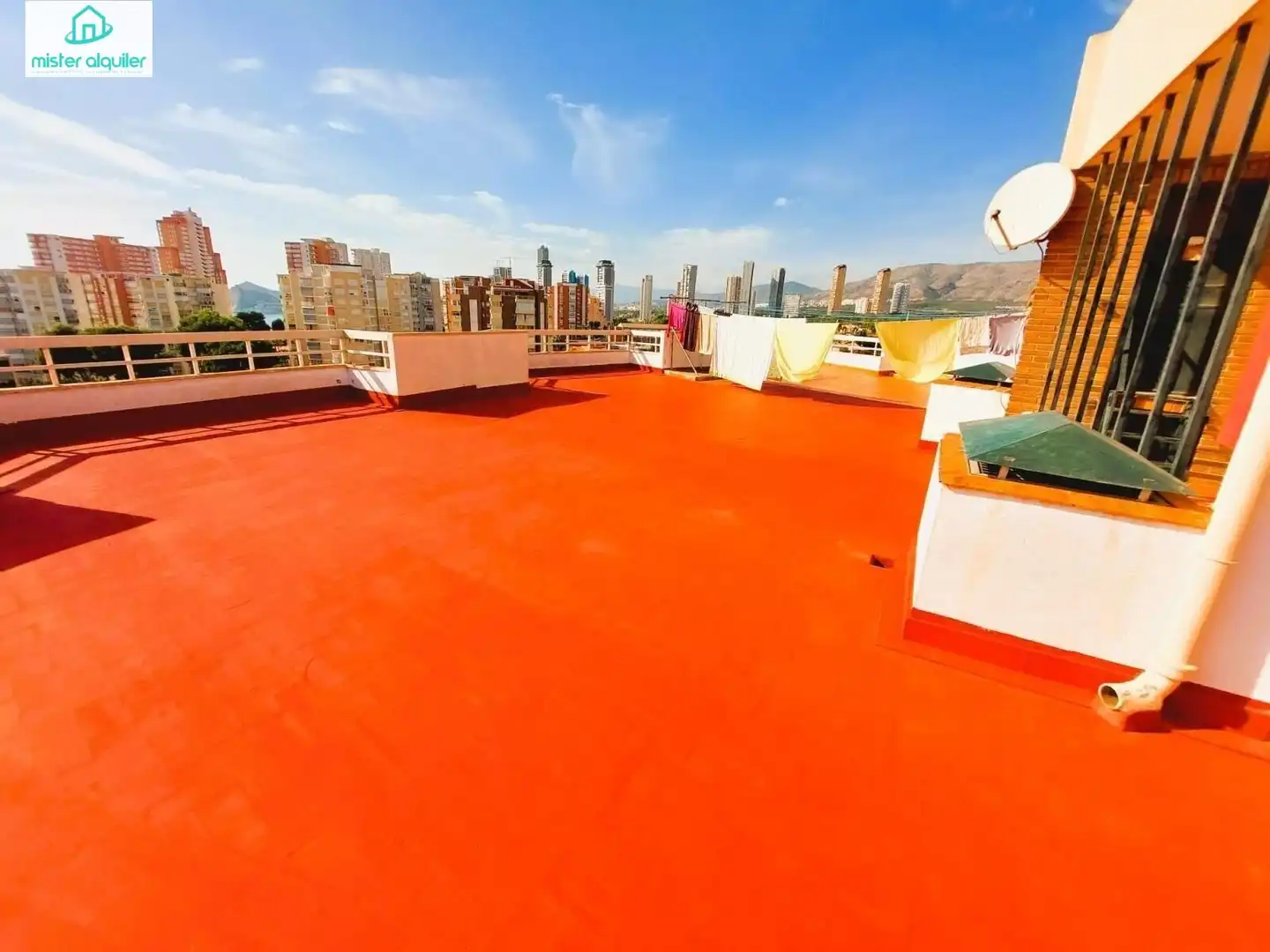 Terrace of Apartments for rent in Benidorm  with Air Conditioner, Heating and Private garden