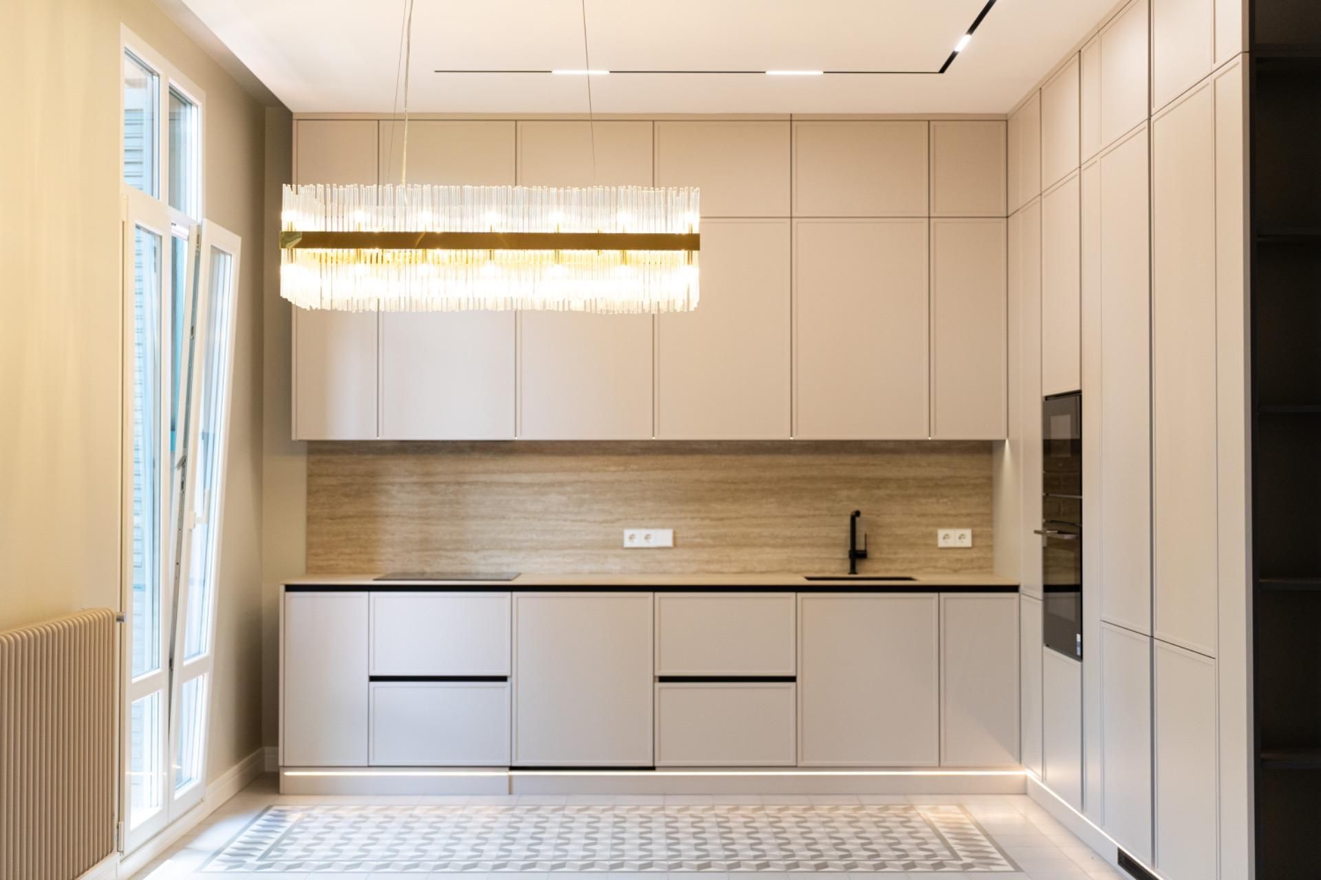 Kitchen of Flat for sale in  Barcelona Capital  with Air Conditioner, Heating and Terrace