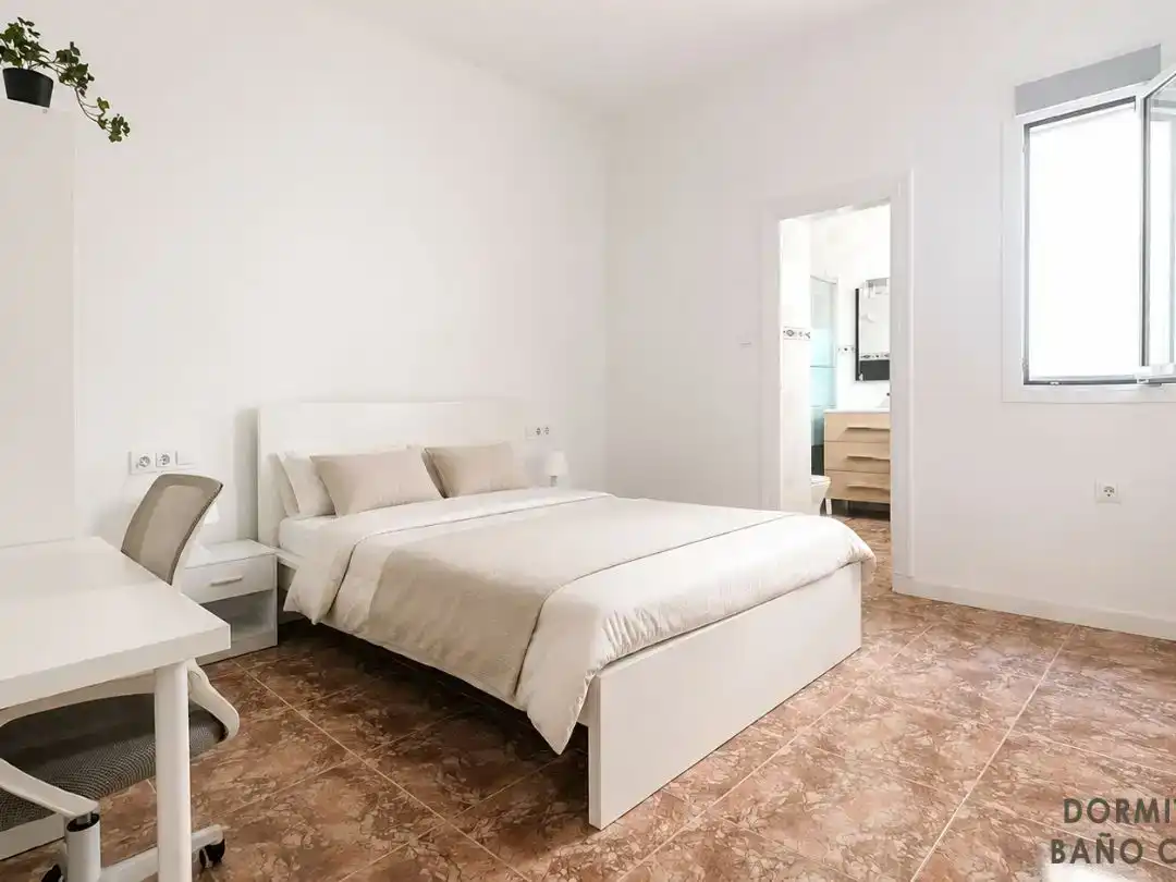 Schlafzimmer von Wohnung zur Miete in Cartagena mit Klimaanlage, Privatgarten und Möbliert