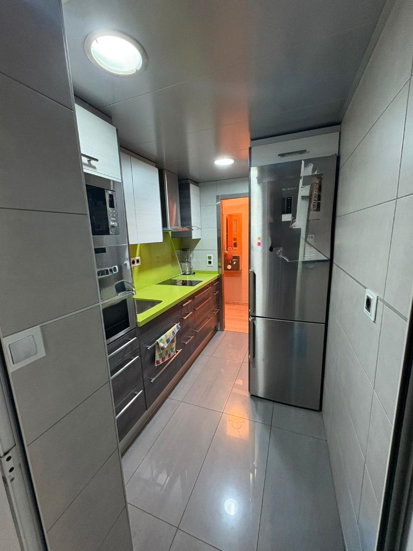 Kitchen of Flat for sale in Badalona  with Air Conditioner, Heating and Parquet flooring