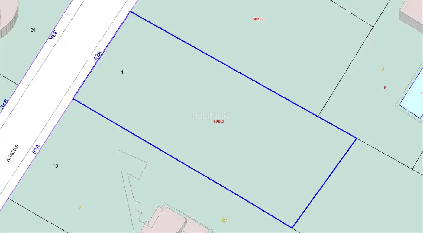 Terreno residencial en venta en Calle Acacias 62A