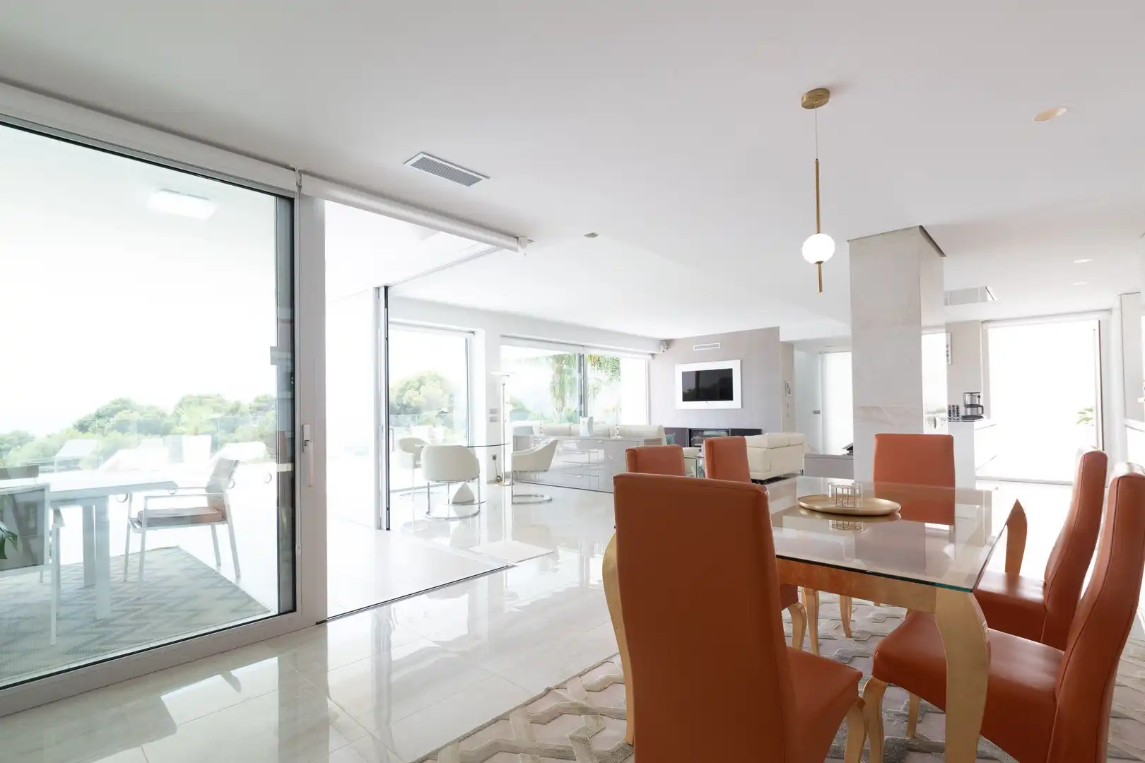 Dining room of Houses for sale in Altea  with Air Conditioner, Private garden and Terrace