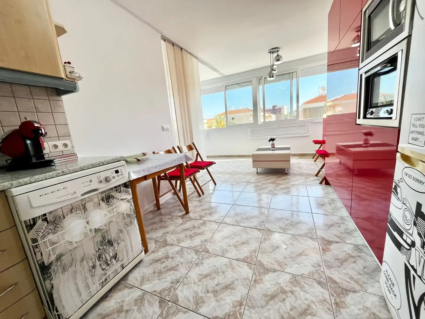 Sala de estar de Apartamento de alquiler en Orihuela con Calefacción, Amueblado y Lavadora