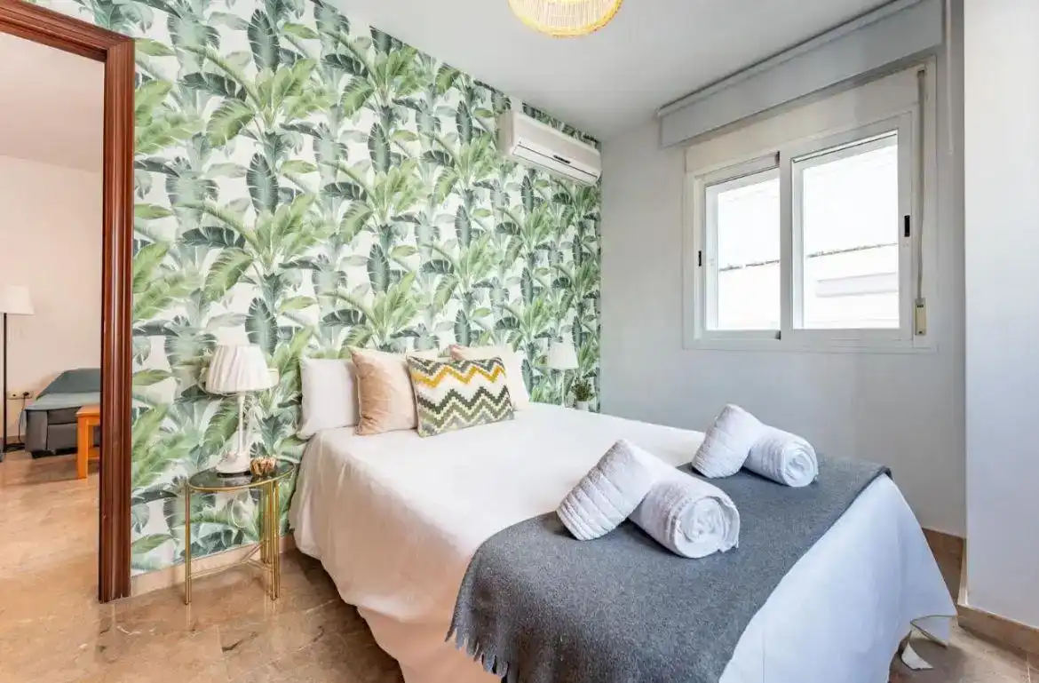 Schlafzimmer von Wohnung zur Miete in Torremolinos mit Klimaanlage, Möbliert und Balkon