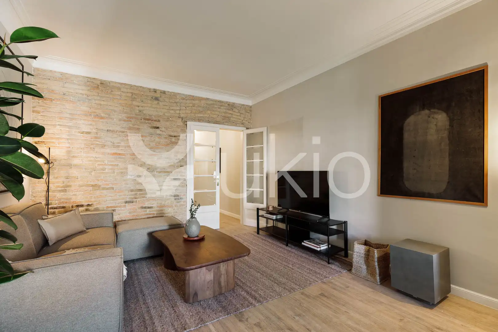 Living room of Apartments for rent in Barcelona  with Air Conditioner, Heating and Furnished