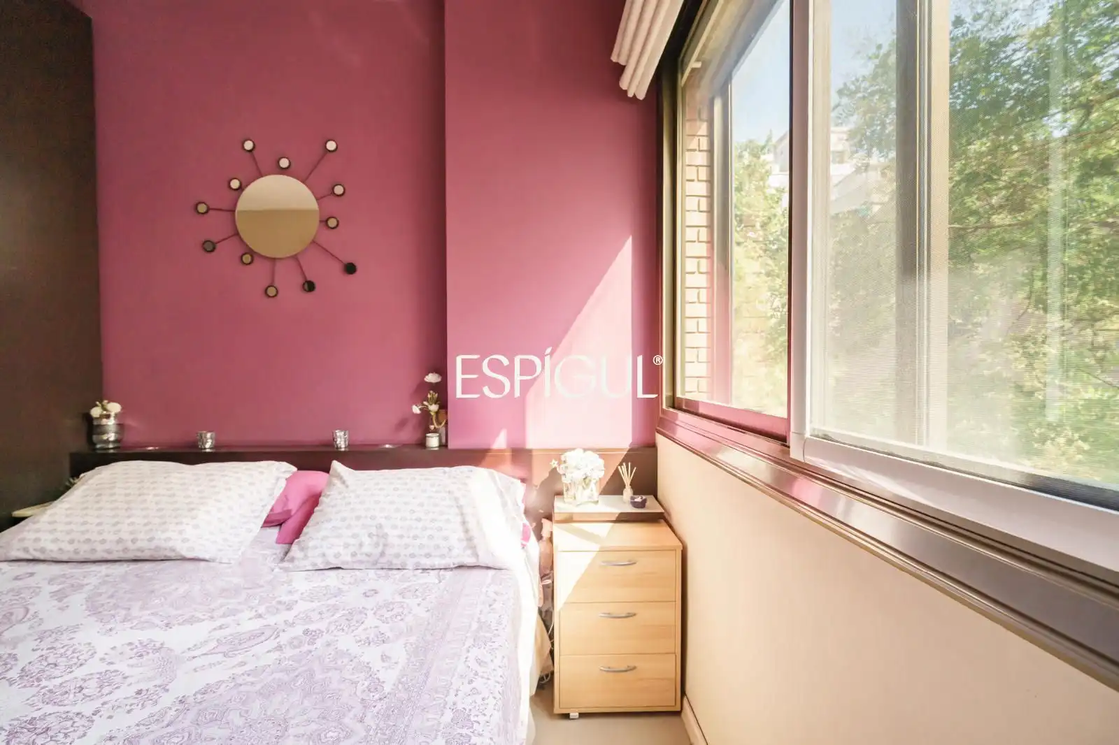 Schlafzimmer von Wohnung zum Verkauf in Barcelona mit Klimaanlage, Heizung und Parkett