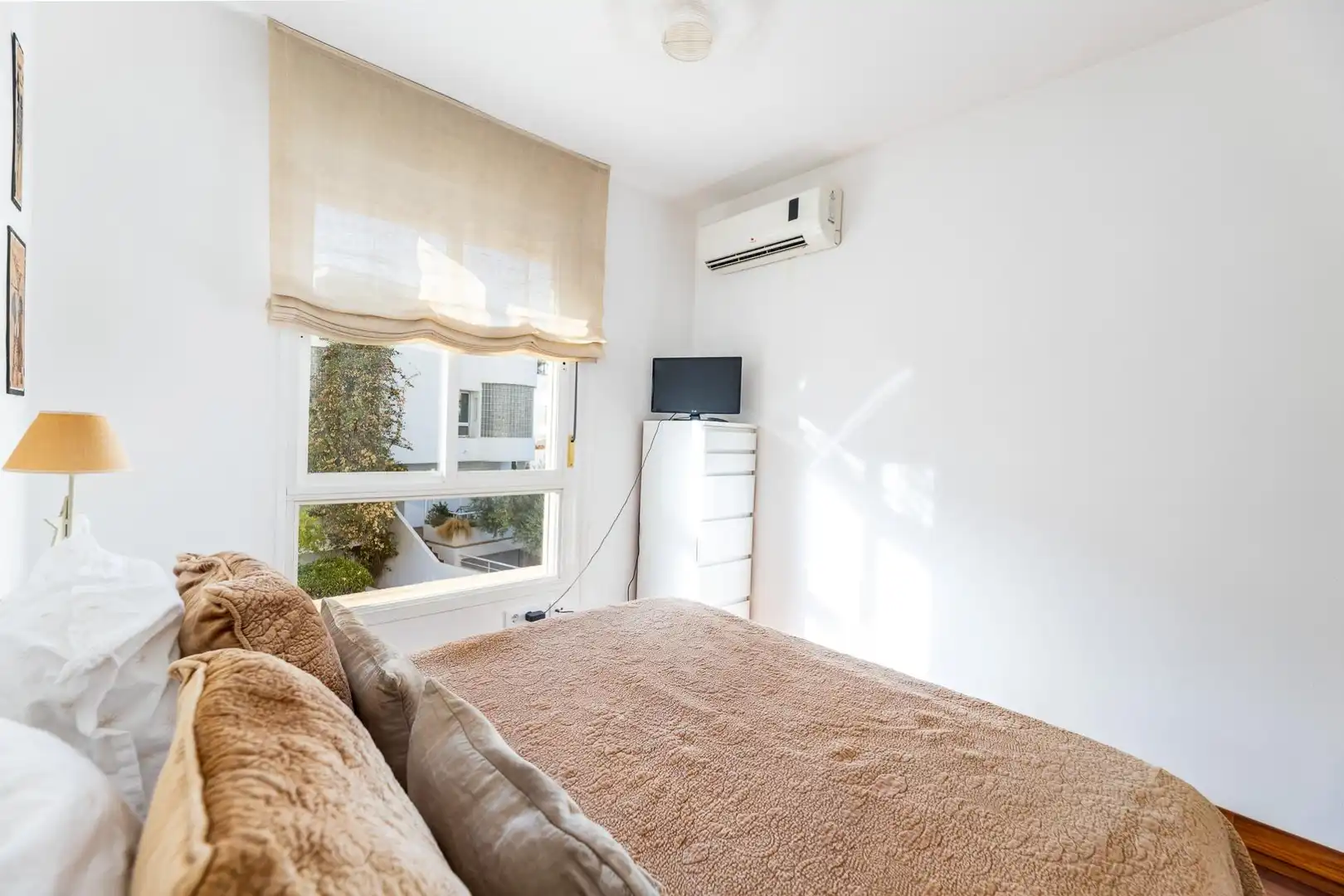 Schlafzimmer von Wohnung zum Verkauf in  Palma de Mallorca mit Klimaanlage, Heizung und Parkett