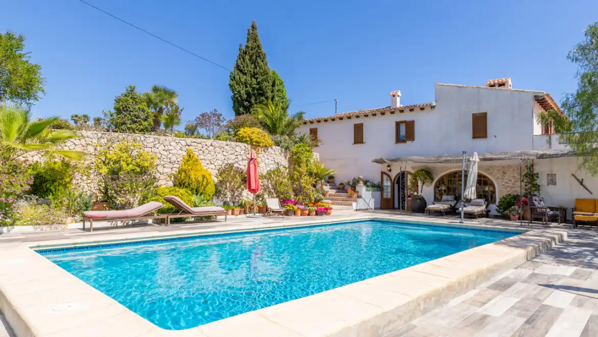 Piscina de Finca rústica en venta en Teulada con Calefacción, Jardín privado y Terraza