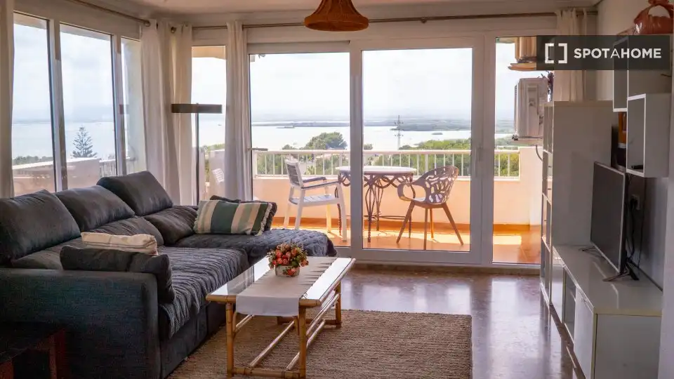 Sala de estar de Piso de alquiler en Valencia con Aire acondicionado, Calefacción y Amueblado