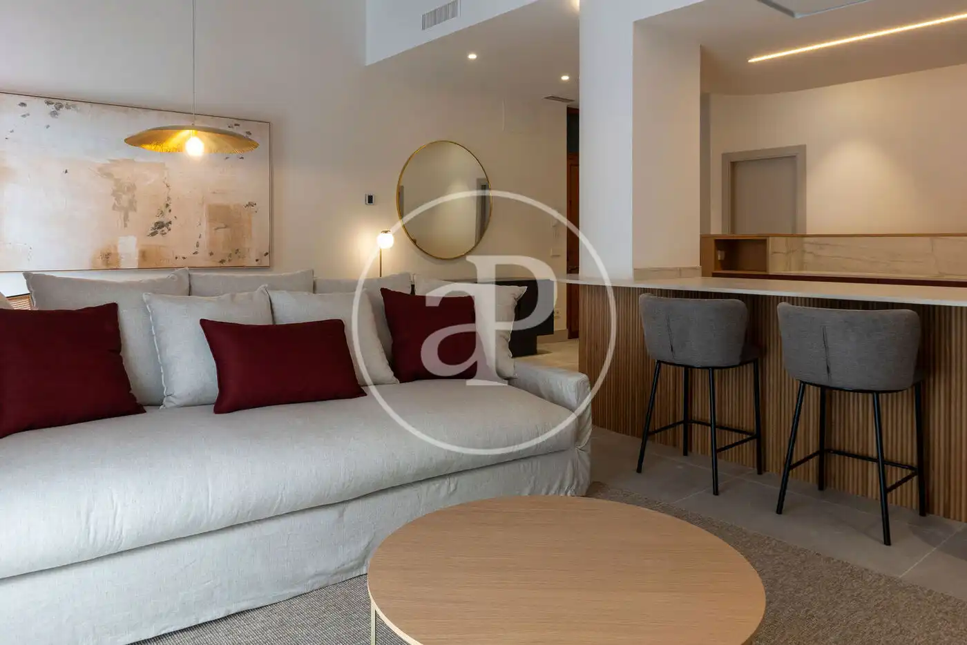 Sala de estar de Piso de alquiler en Valencia con Aire acondicionado, Calefacción y Amueblado