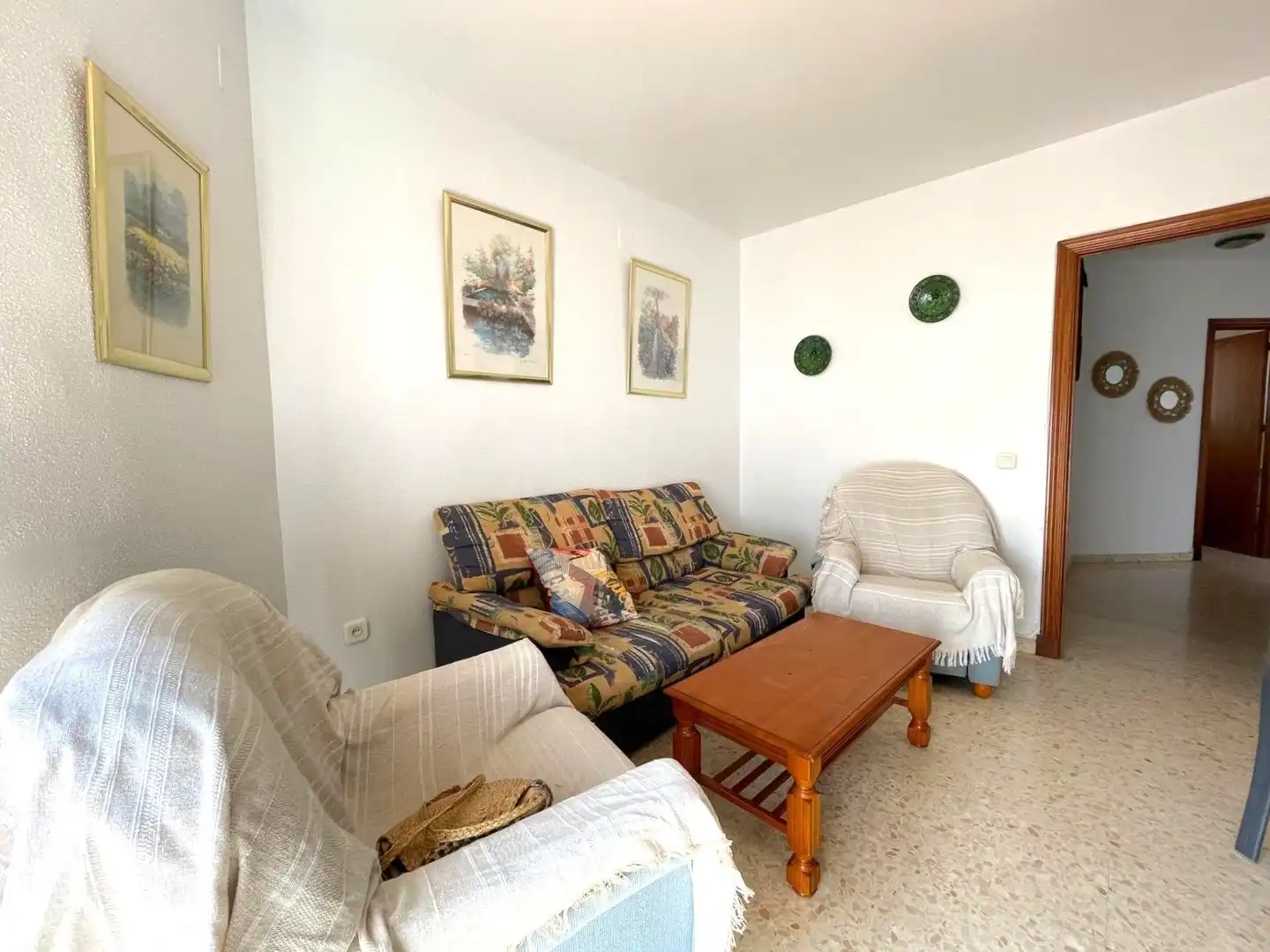 Sala d'estar de Àtic en venda en El Portil amb Terrassa, Moblat i Piscina comunitària
