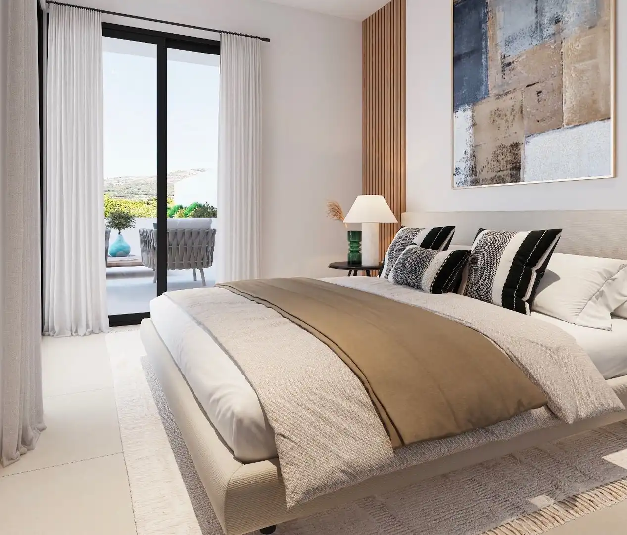 Dormitori de Apartament en venda en L'Alfàs del Pi amb Terrassa i Piscina comunitària