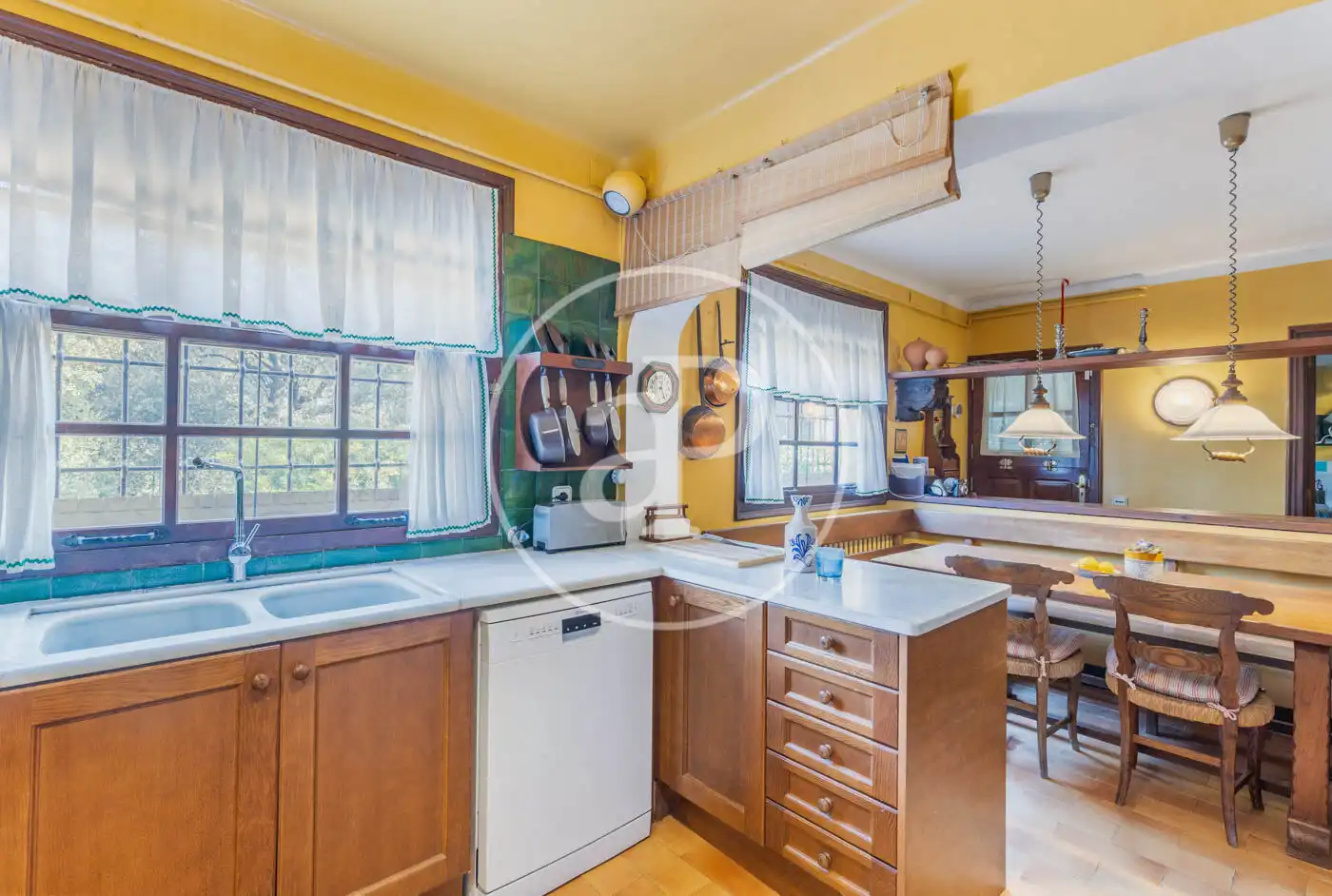 Cocina de Casa o chalet en venta en Vilanova del Vallès con Calefacción, Jardín privado y Terraza
