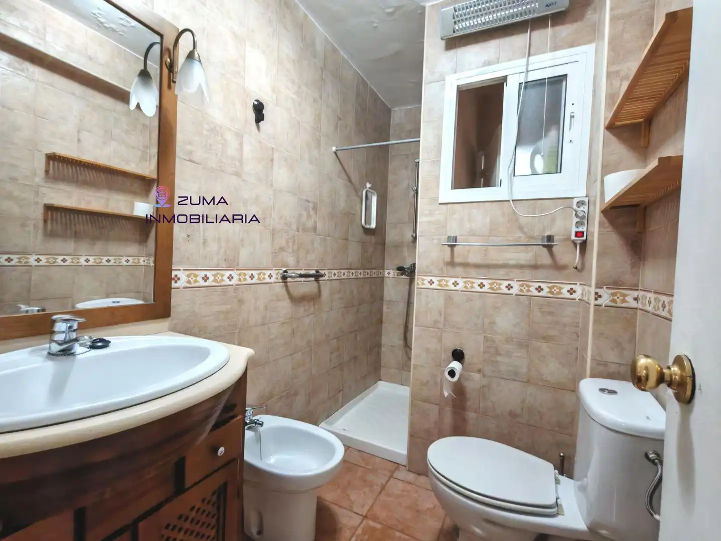 Bathroom of Flat for rent in Málaga  with Air Conditioner, Terrace and Furnished