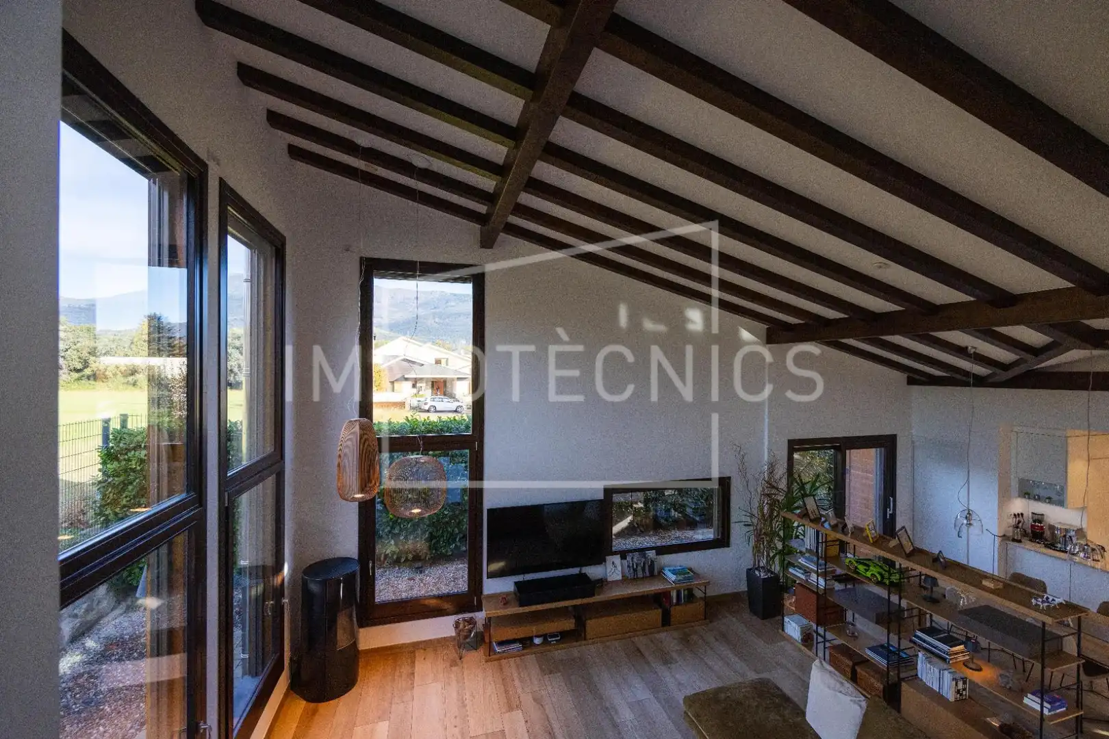 Sala d'estar de Casa o xalet en venda en Sant Esteve de Palautordera amb Aire condicionat, Jardí privat i Piscina