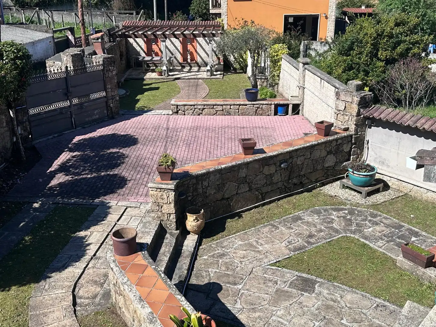 Terraza de Casa o chalet en venta en Vilagarcía de Arousa con Calefacción, Jardín privado y Parquet