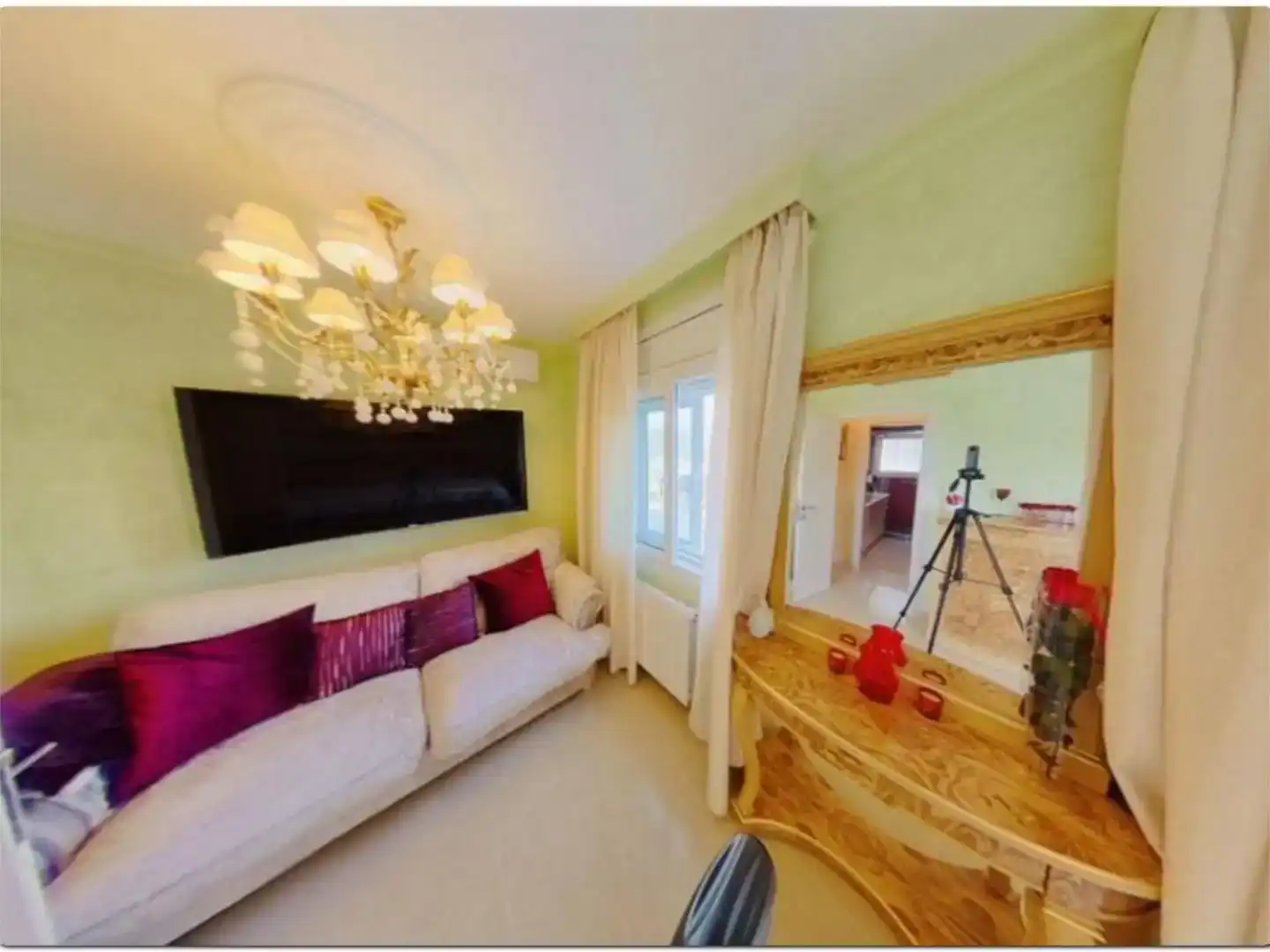Living room of Houses for rent in Lloret de Mar  with Air Conditioner, Private garden and Parquet flooring