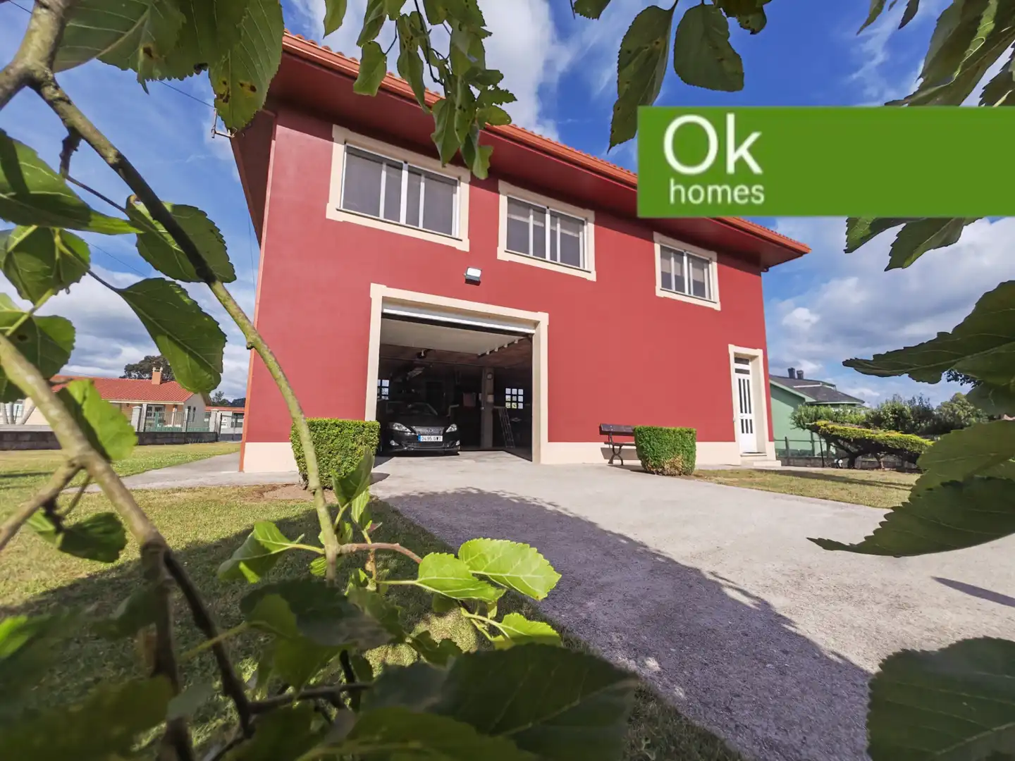 Vista exterior de Casa o xalet en venda en Boimorto amb Calefacció, Jardí privat i Parquet