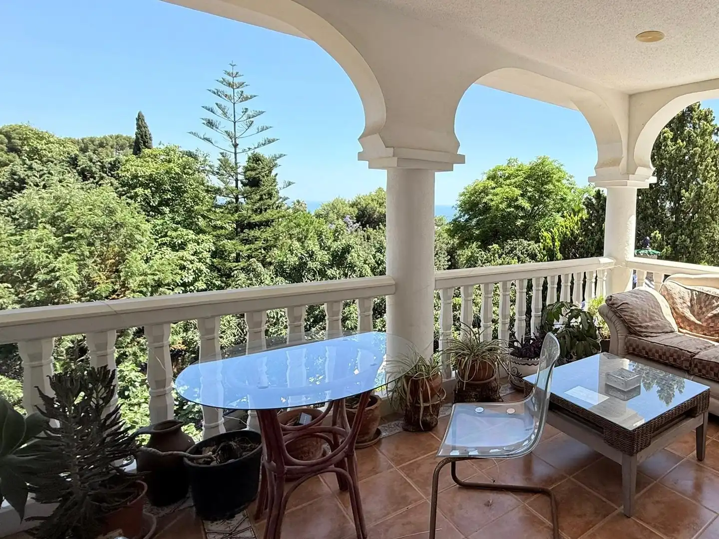 Terrassa de Casa o xalet en venda en Benalmádena amb Aire condicionat, Jardí privat i Terrassa