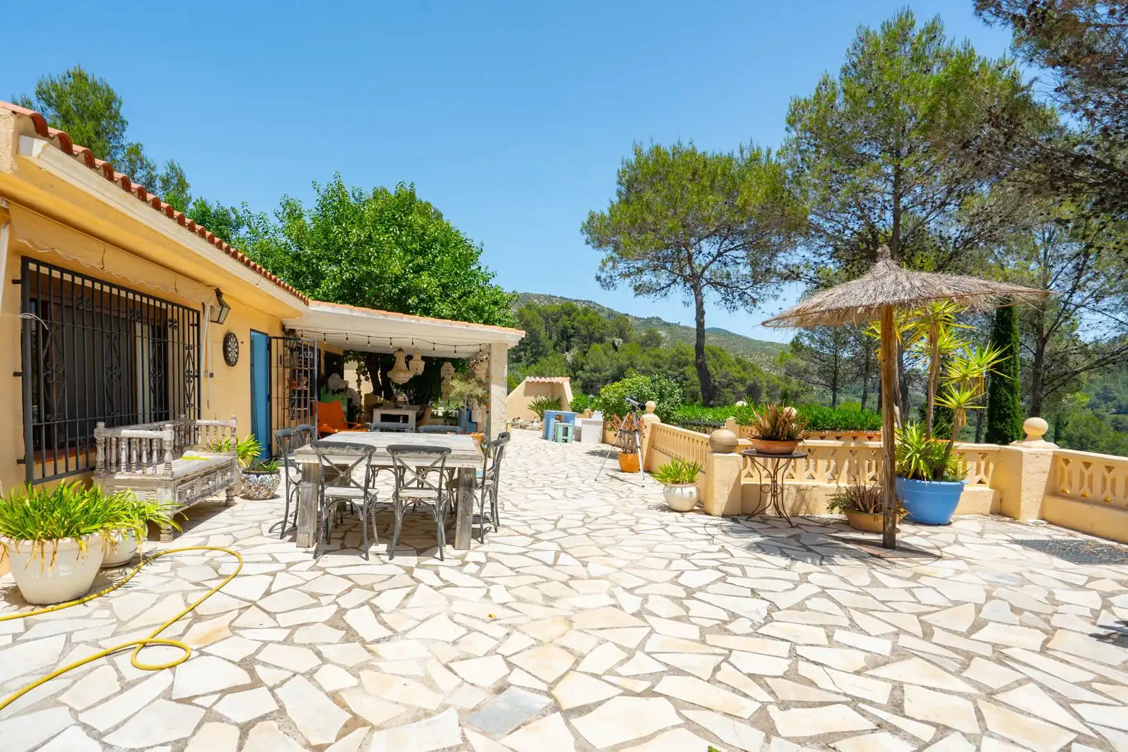 Terraza de Casa o chalet en venta en Castell de Castells con Aire acondicionado, Calefacción y Jardín privado