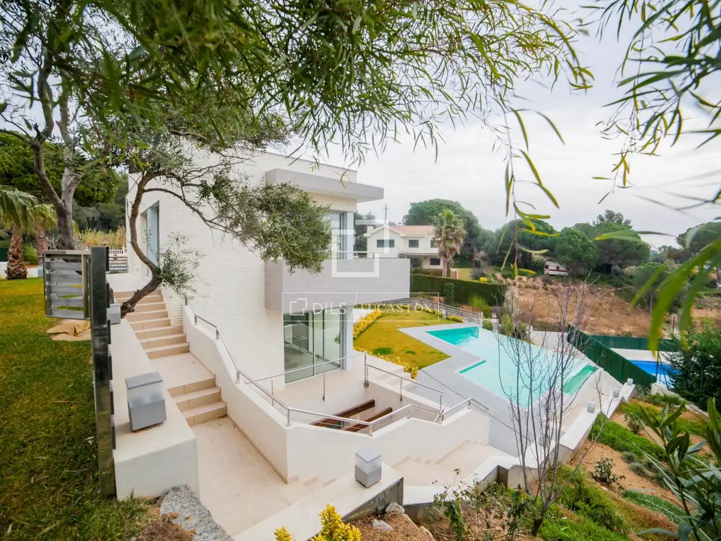 Vista exterior de Casa o chalet en venta en Lloret de Mar con Jardín privado, Terraza y Piscina