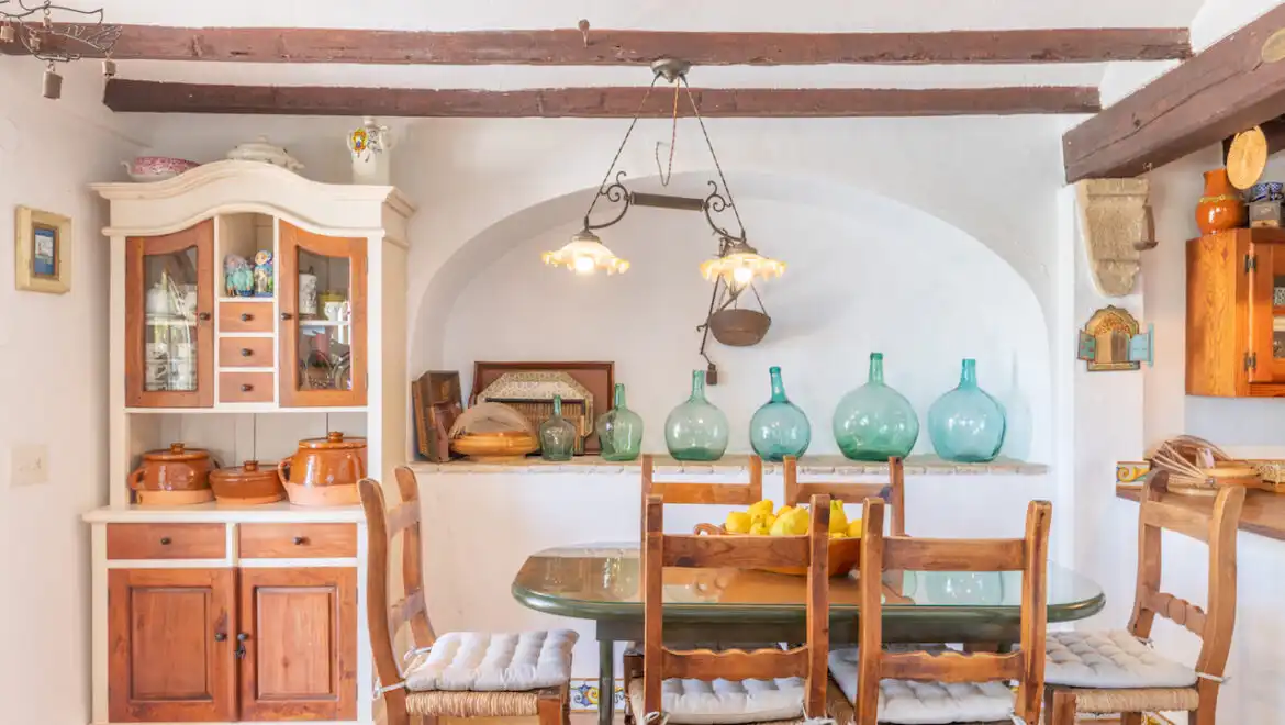 Comedor de Finca rústica en venta en Teulada con Calefacción, Jardín privado y Terraza