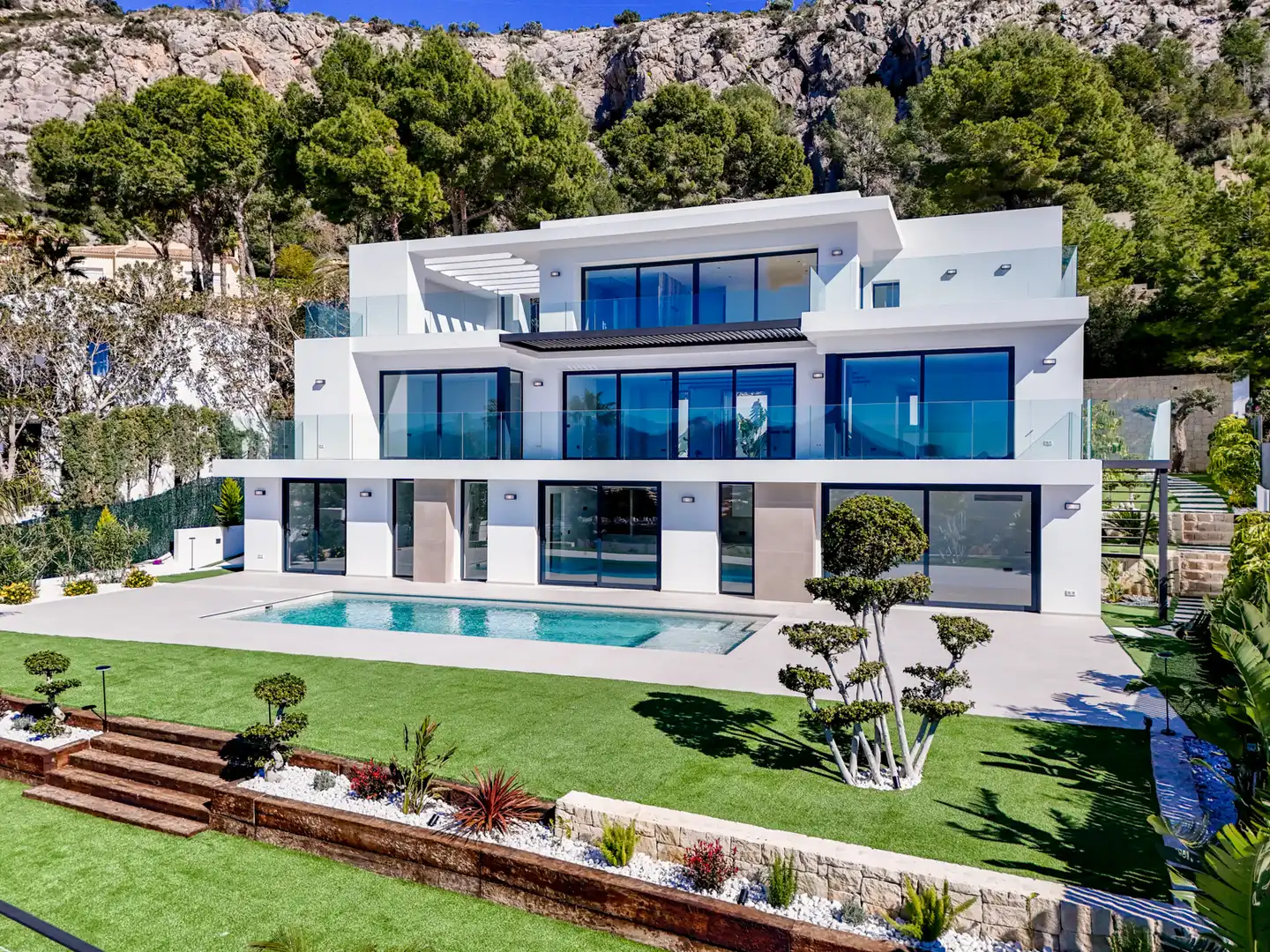 Vista exterior de Casa o chalet en venta en Altea con Aire acondicionado, Calefacción y Jardín privado