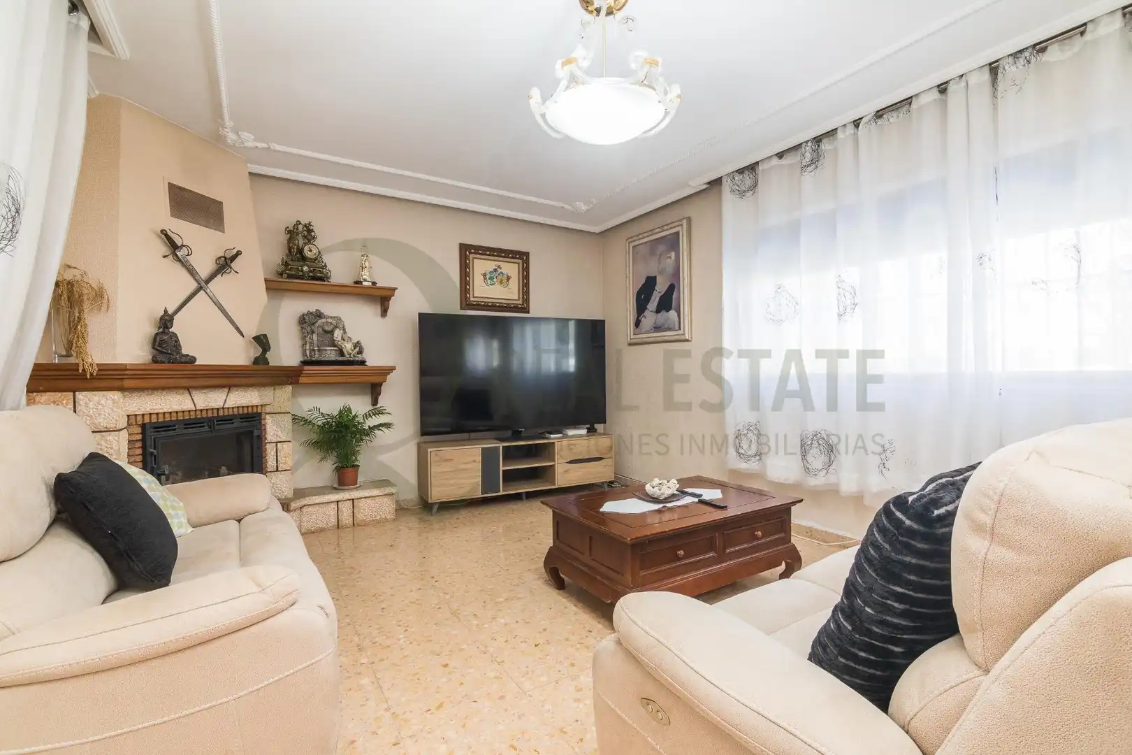 Living room of Houses for sale in San Vicente del Raspeig / Sant Vicent del Raspeig  with Heating, Private garden and Terrace