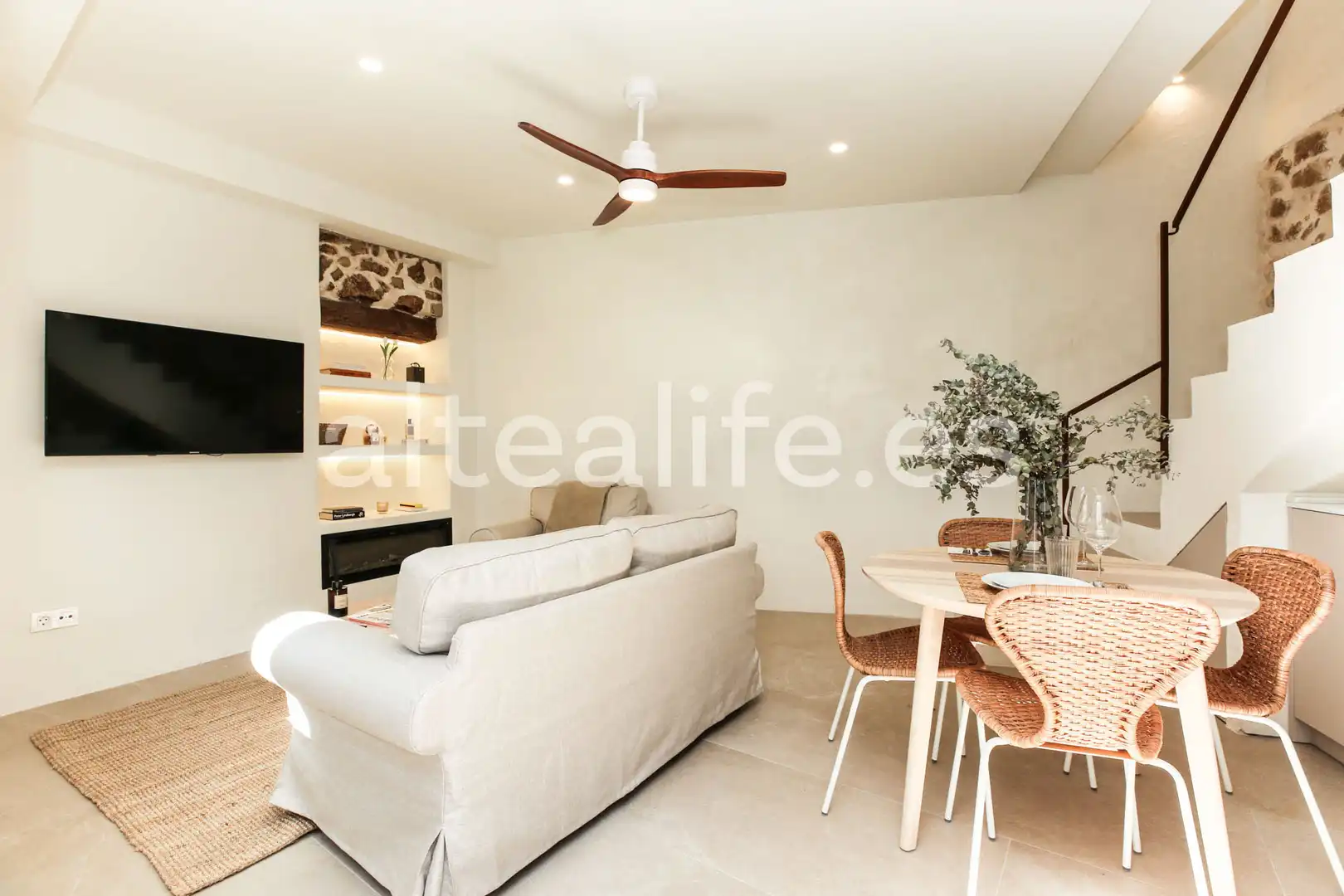 Sala de estar de Casa adosada en venta en Altea con Aire acondicionado