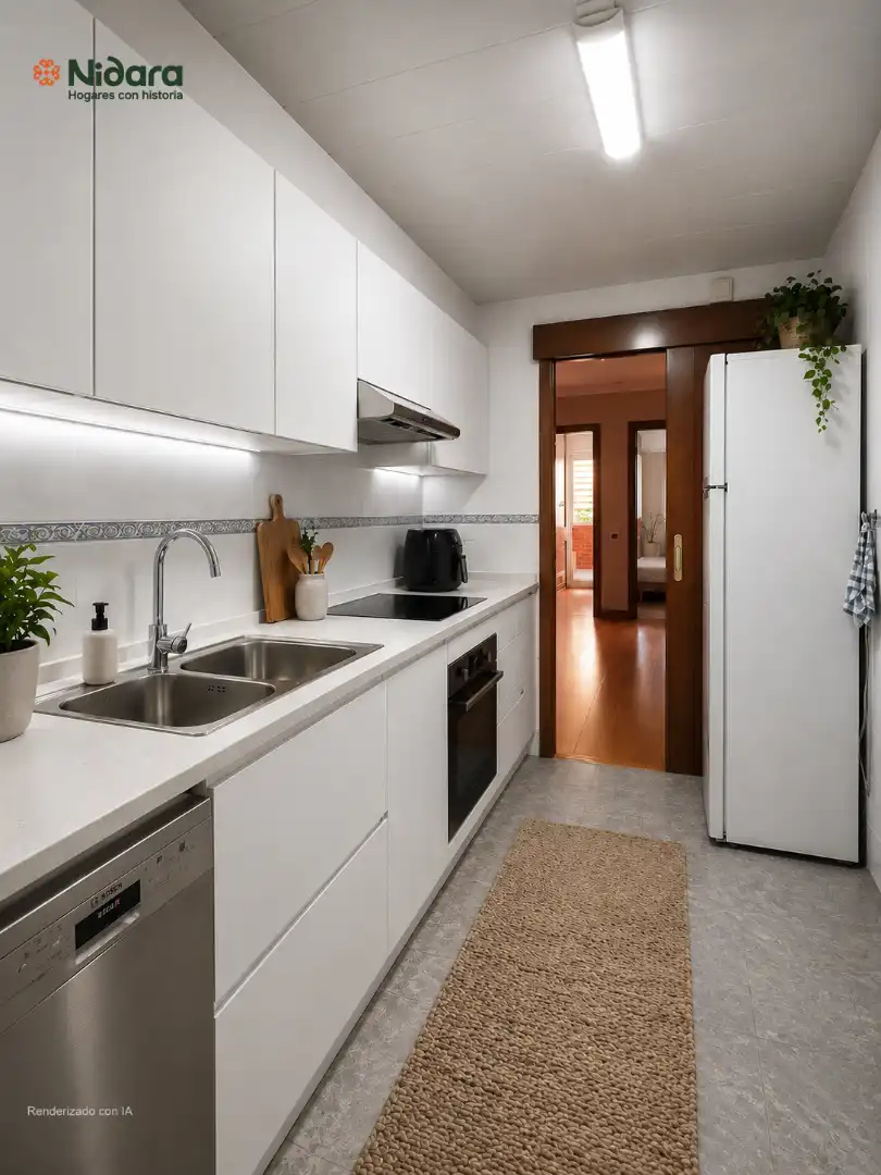 Kitchen of Flat for sale in Mollet del Vallès  with Air Conditioner, Heating and Parquet flooring