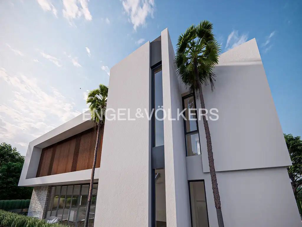 Exterior view of Houses for sale in L'Alfàs del Pi  with Air Conditioner, Private garden and Swimming Pool
