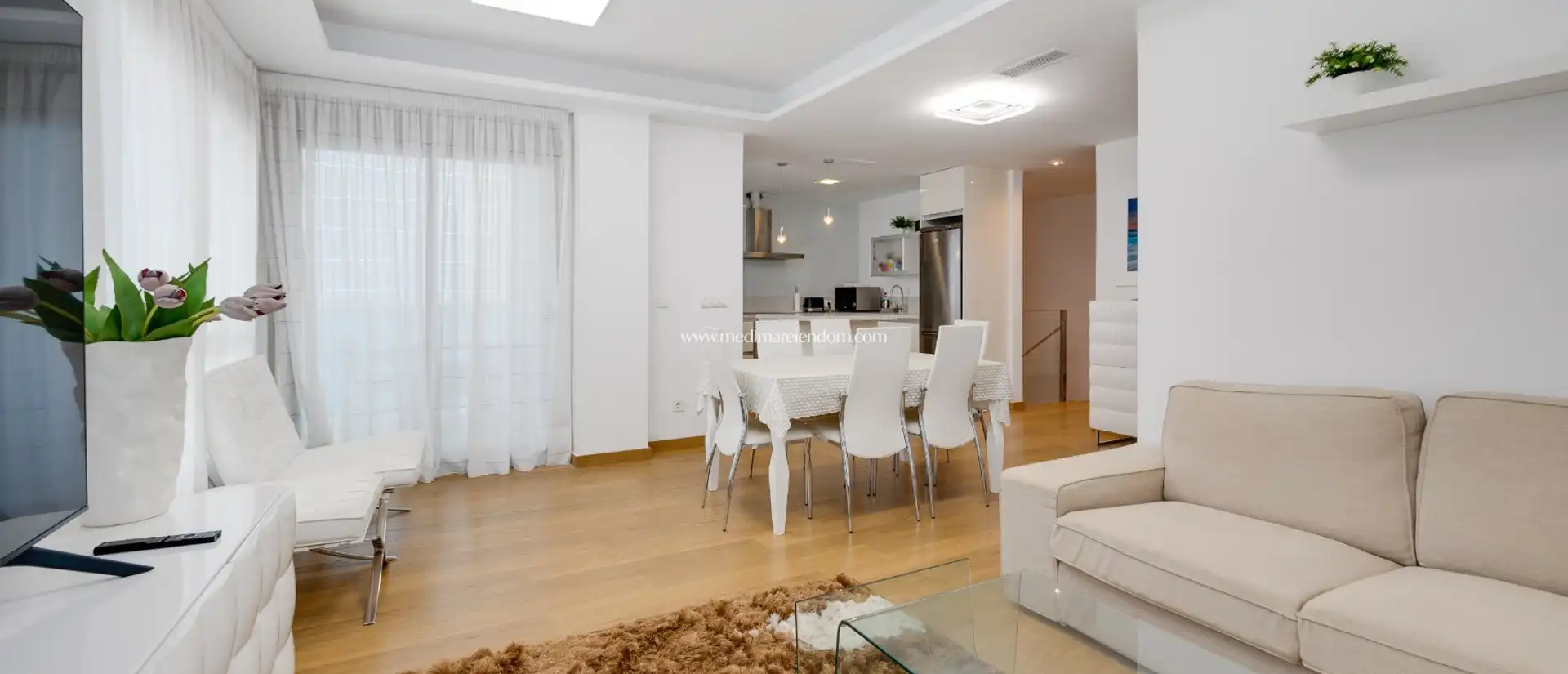 Living room of Duplexes for sale in La Manga del Mar Menor  with Air Conditioner, Heating and Private garden