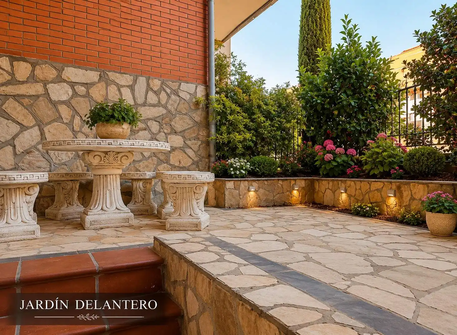 Terraza de Casa adosada en venta en León Capital  con Parquet