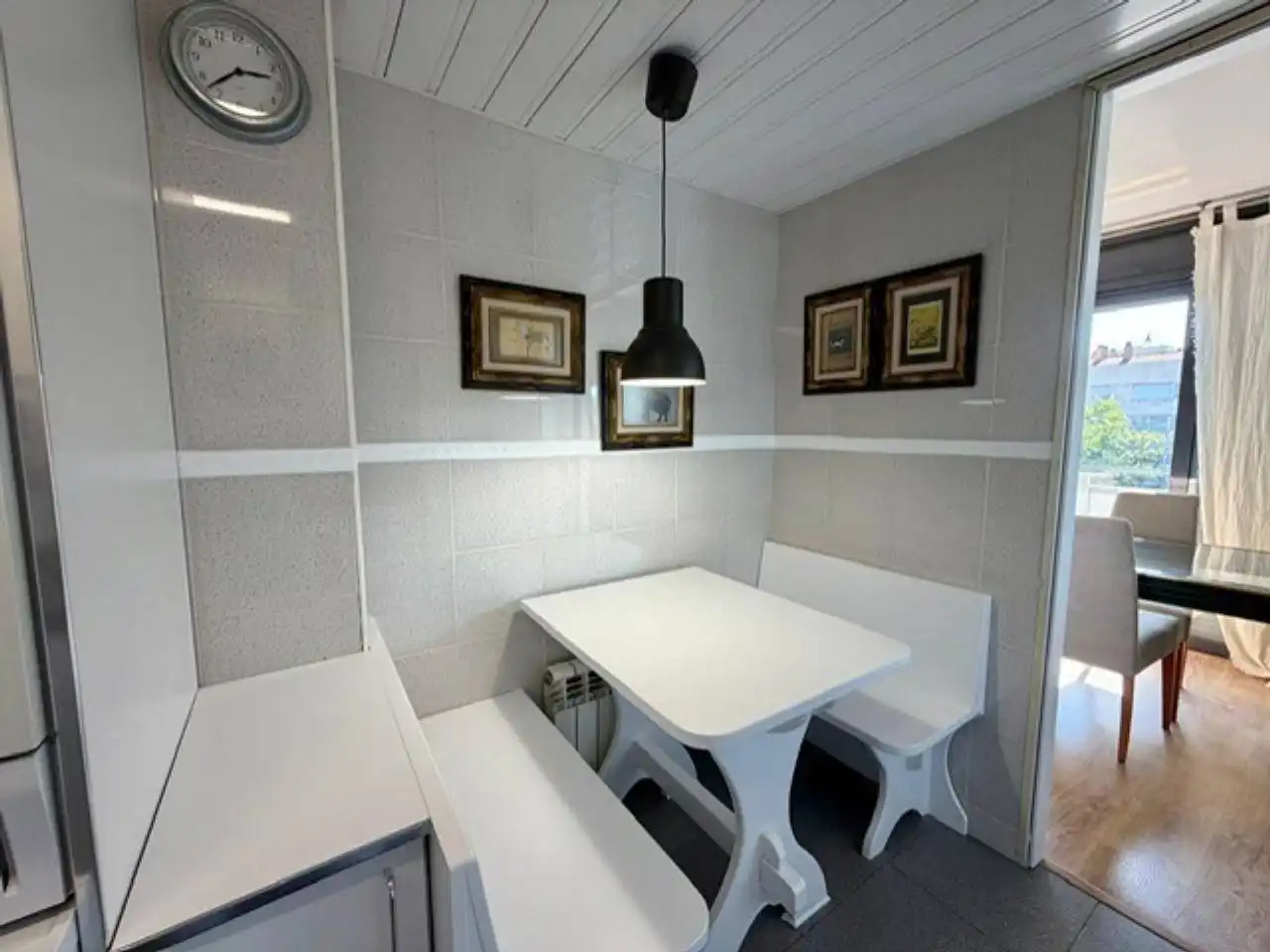 Cocina de Piso de alquiler en Sabadell con Aire acondicionado, Calefacción y Parquet