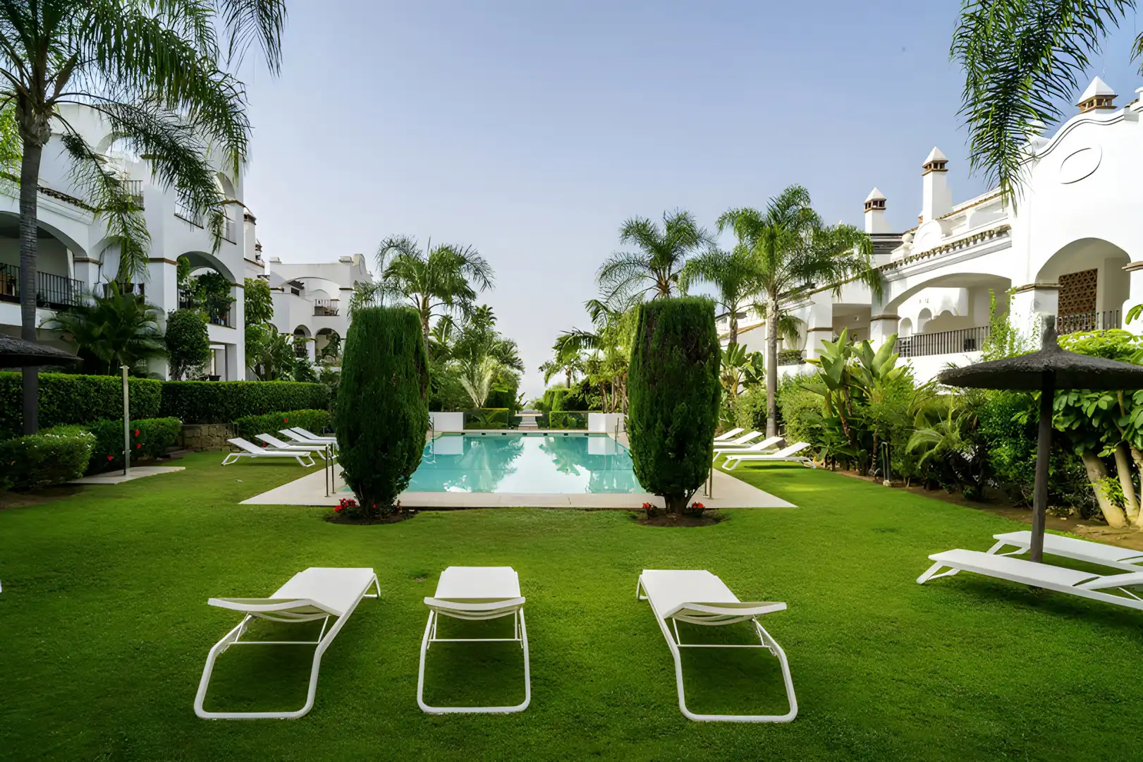 Jardín de Apartamento en venta en Marbella con Aire acondicionado, Terraza y Piscina