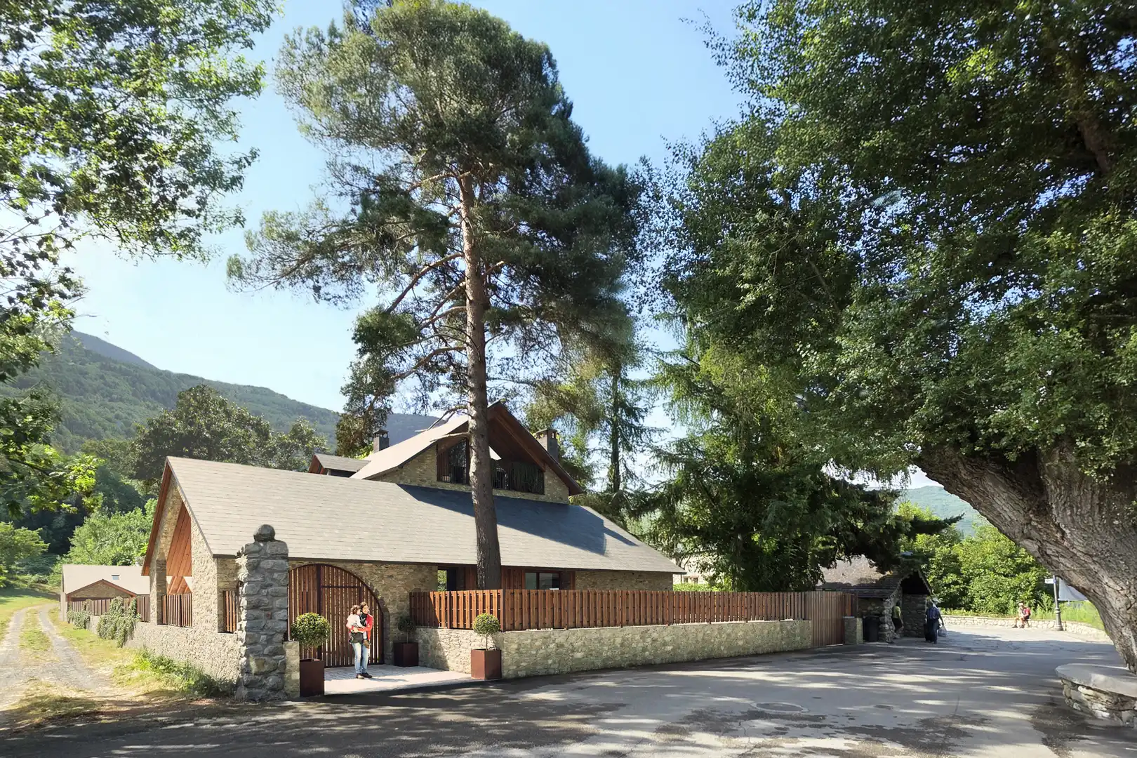 Vista exterior de Casa adosada en venta en Benasque con Aire acondicionado, Calefacción y Jardín privado