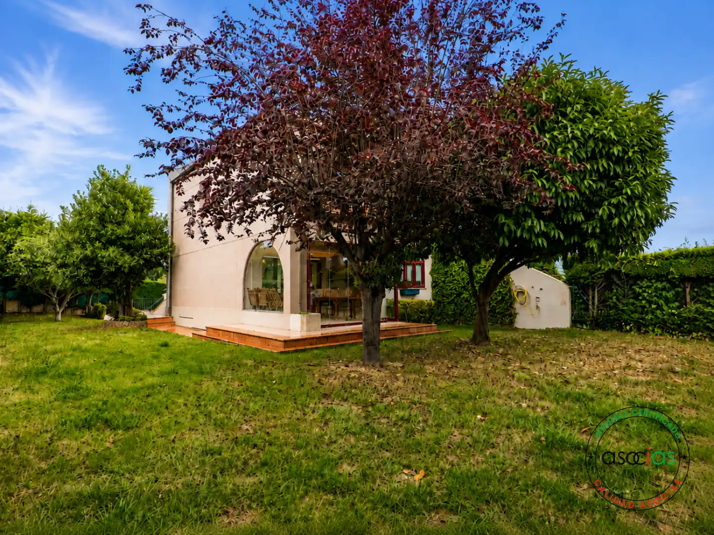Garden of Detached homes for sale in Gijón   with Heating, Private garden and Parquet flooring
