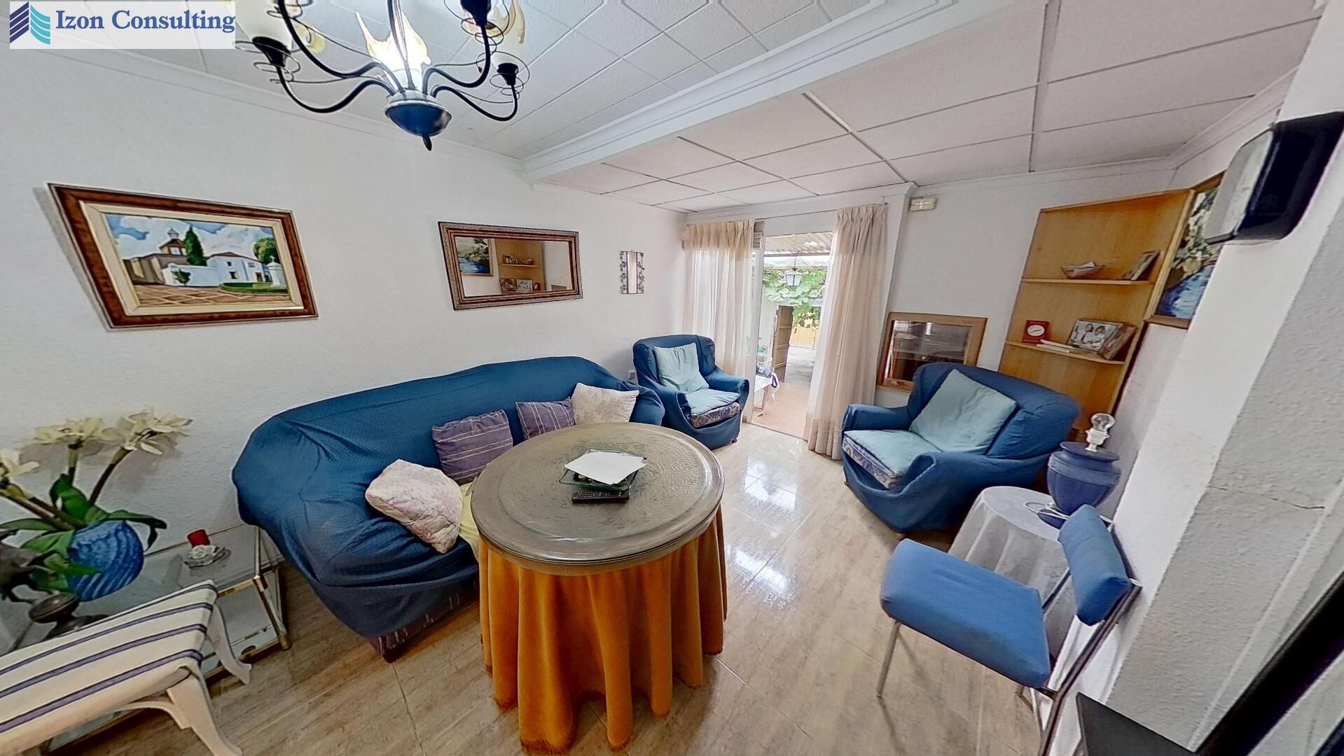 Sala de estar de Casa o chalet en venta en Tarazona de la Mancha con Calefacción y Terraza