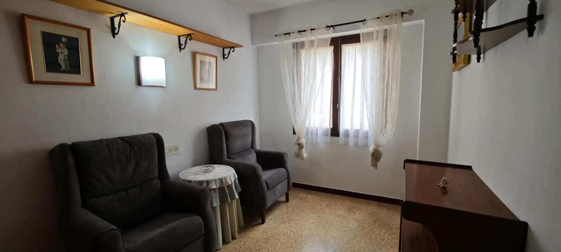 Sala d'estar de Pis en venda en  Palma de Mallorca amb Moblat i Balcó