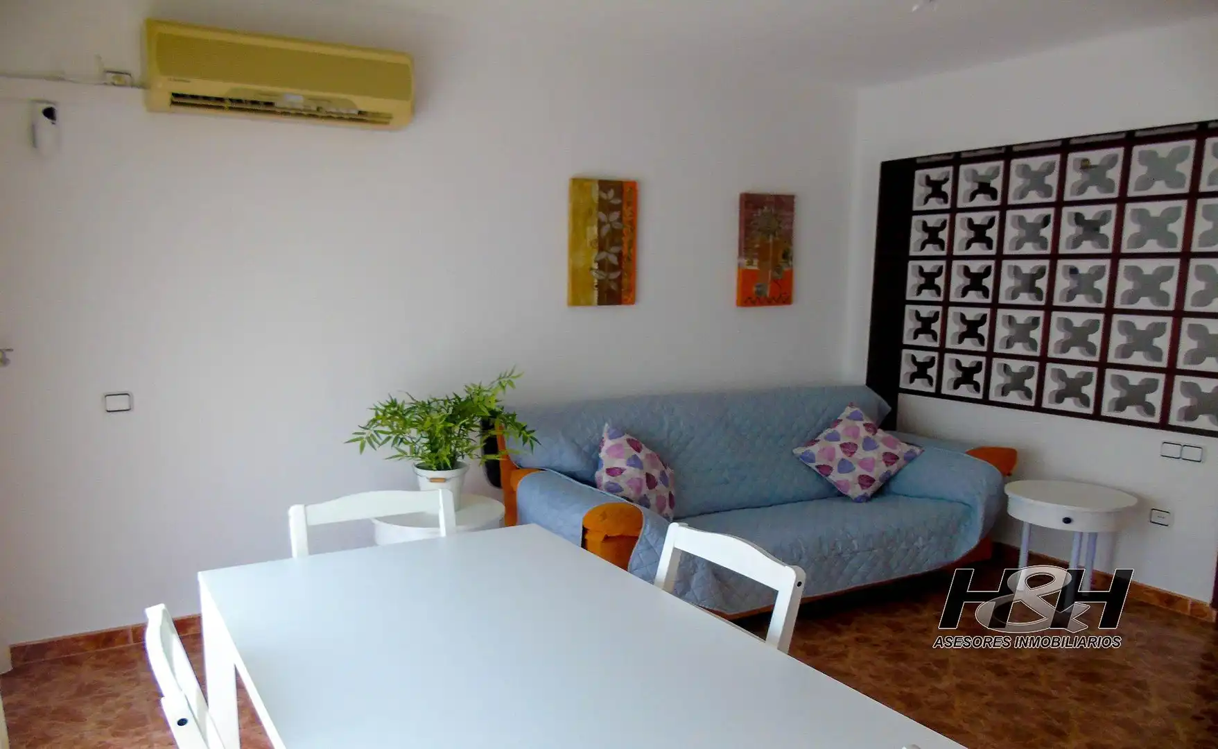 Wohnzimmer von Wohnung zur Miete in Burjassot mit Klimaanlage, Heizung und Möbliert