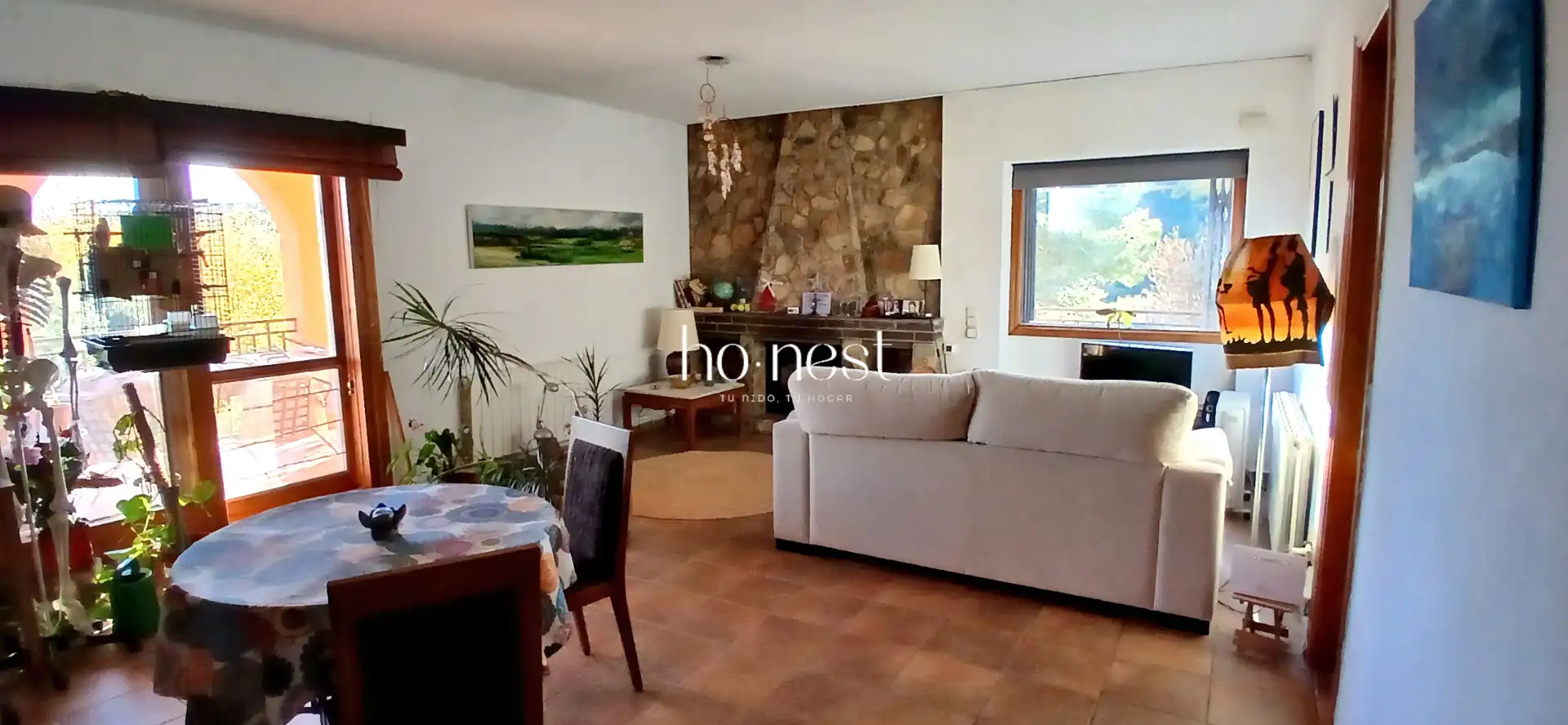 Sala d'estar de Casa o xalet en venda en Pontons amb Calefacció, Jardí privat i Terrassa