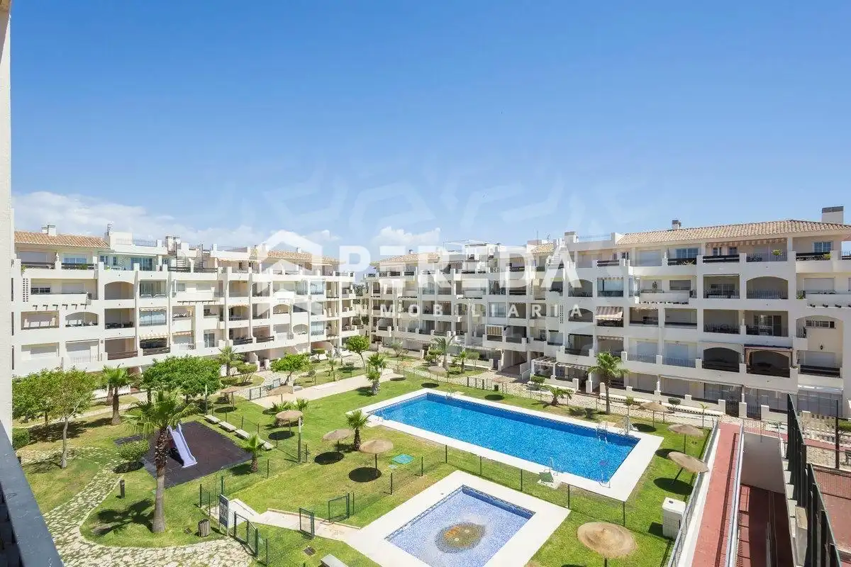 Exterior view of Apartments for sale in Roquetas de Mar  with Terrace, Furnished and Community pool