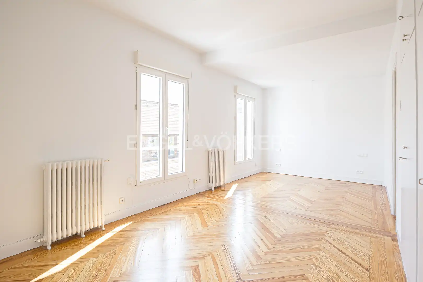 Wohnzimmer von Wohnung zur Miete in Madrid mit Klimaanlage, Heizung und Parkett