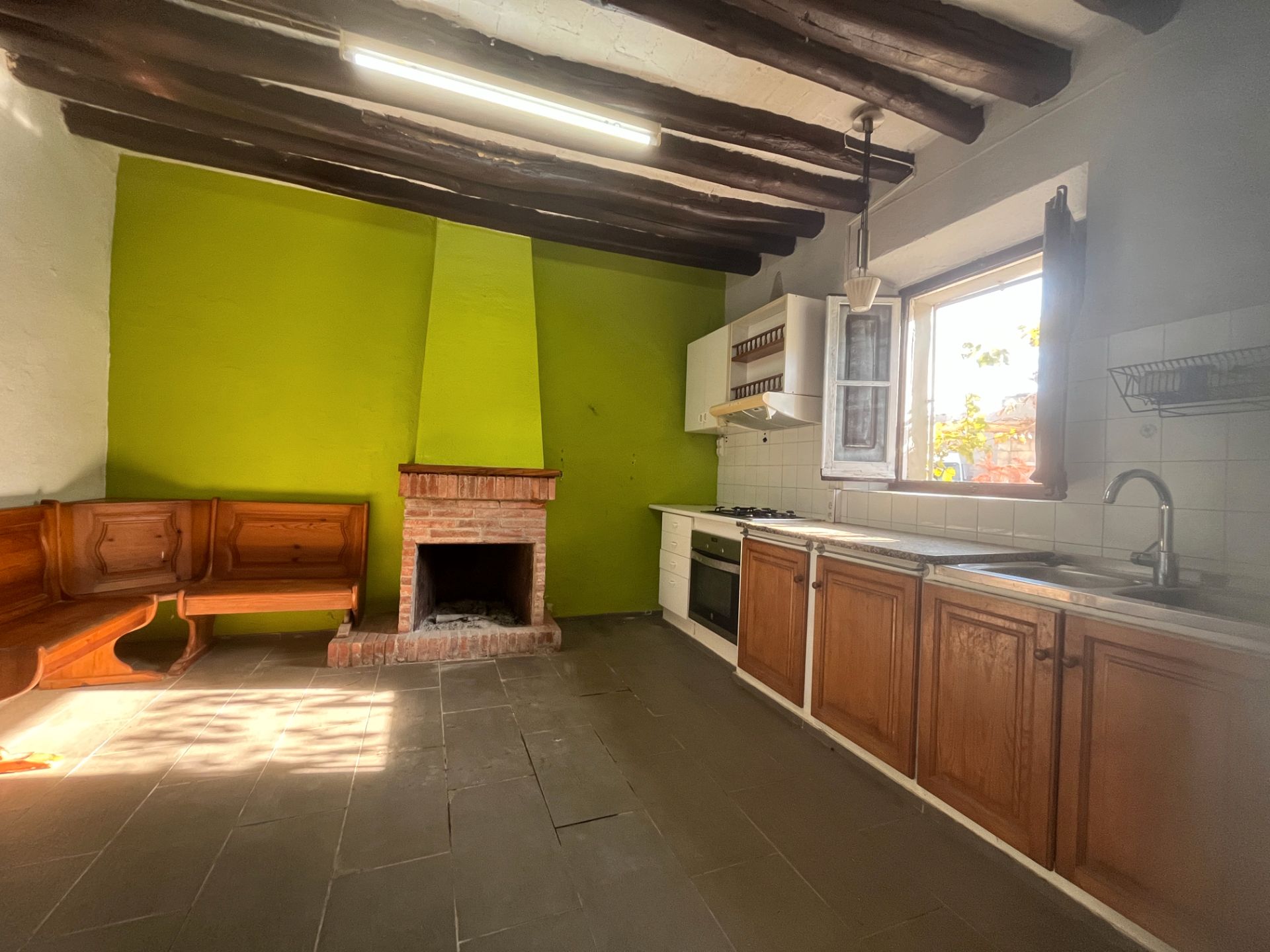 Cocina de Finca rústica en venta en La Cellera de Ter