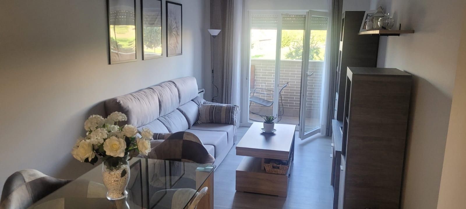 Living room of Flat for sale in Cáceres Capital  with Heating, Terrace and Balcony